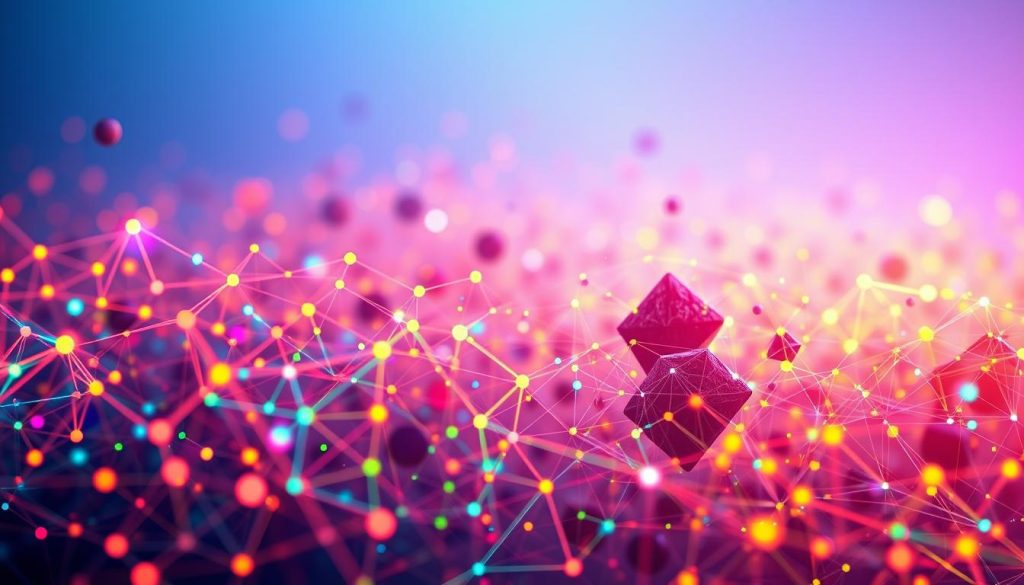 A visually striking representation of "Unsupervised Learning Clusters." In the foreground, a collection of vibrant, color-coded data points, each shaped like geometric figures (triangles, circles, and squares), interconnected by thin, luminous lines, creating a sense of dynamic movement. In the middle ground, abstract shapes and clusters merge harmoniously, embodying the concept of unsupervised learning through varied patterns and textures, with an ethereal glow enhancing their impact. The background features a soft gradient of cool blues and purples, evoking a sense of depth and curiosity. The lighting is bright yet soft, mimicking a high-quality studio setting, captured with a wide-angle lens to emphasize the complexity and beauty of the data clusters. The overall mood is innovative and thought-provoking, inviting viewers to explore the intricate world of machine learning. A visually striking representation of "Unsupervised Learning Clusters." In the foreground, a collection of vibrant, color-coded data points, each shaped like geometric figures (triangles, circles, and squares), interconnected by thin, luminous lines, creating a sense of dynamic movement. In the middle ground, abstract shapes and clusters merge harmoniously, embodying the concept of unsupervised learning through varied patterns and textures, with an ethereal glow enhancing their impact. The background features a soft gradient of cool blues and purples, evoking a sense of depth and curiosity. The lighting is bright yet soft, mimicking a high-quality studio setting, captured with a wide-angle lens to emphasize the complexity and beauty of the data clusters. The overall mood is innovative and thought-provoking, inviting viewers to explore the intricate world of machine learning.