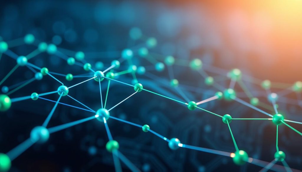 A detailed illustration of the basics of neural networks. In the foreground, a stylized neural network structure is depicted, with interconnected nodes and layers glowing in vibrant blue and green colors. The middle ground features digital data streams flowing between the nodes, symbolizing data processing. In the background, a subtle gradient represents a circuit board pattern, adding a techy feel. Soft, ambient lighting creates a high-tech atmosphere, with highlights reflecting off the nodes. The angle is slightly tilted to give a dynamic perspective, emphasizing motion and interaction. The overall mood is innovative and professional, suitable for an article discussing artificial intelligence models without any text or watermarks. A detailed illustration of the basics of neural networks. In the foreground, a stylized neural network structure is depicted, with interconnected nodes and layers glowing in vibrant blue and green colors. The middle ground features digital data streams flowing between the nodes, symbolizing data processing. In the background, a subtle gradient represents a circuit board pattern, adding a techy feel. Soft, ambient lighting creates a high-tech atmosphere, with highlights reflecting off the nodes. The angle is slightly tilted to give a dynamic perspective, emphasizing motion and interaction. The overall mood is innovative and professional, suitable for an article discussing artificial intelligence models without any text or watermarks.