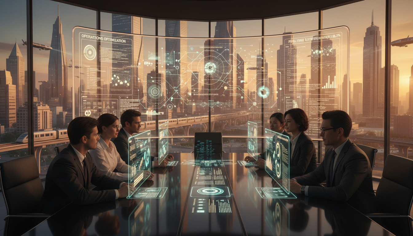 How does AI optimize operations?